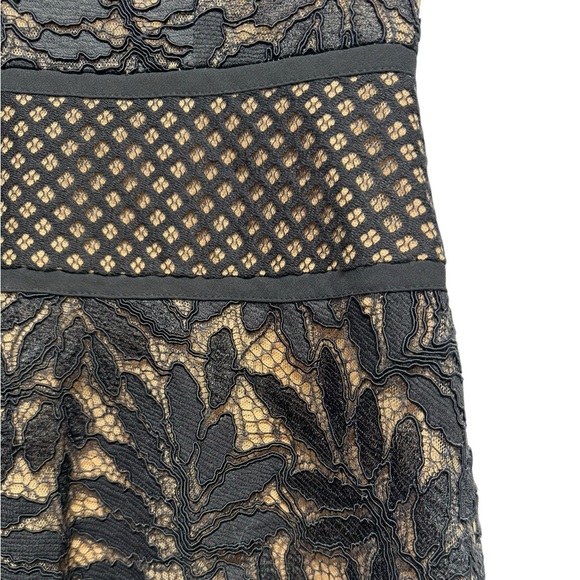NWOT BCBGMAXAZRIA Eleanor Short-Sleeve A-Line Lace
Dress Black 0 - Picture 9 of 13